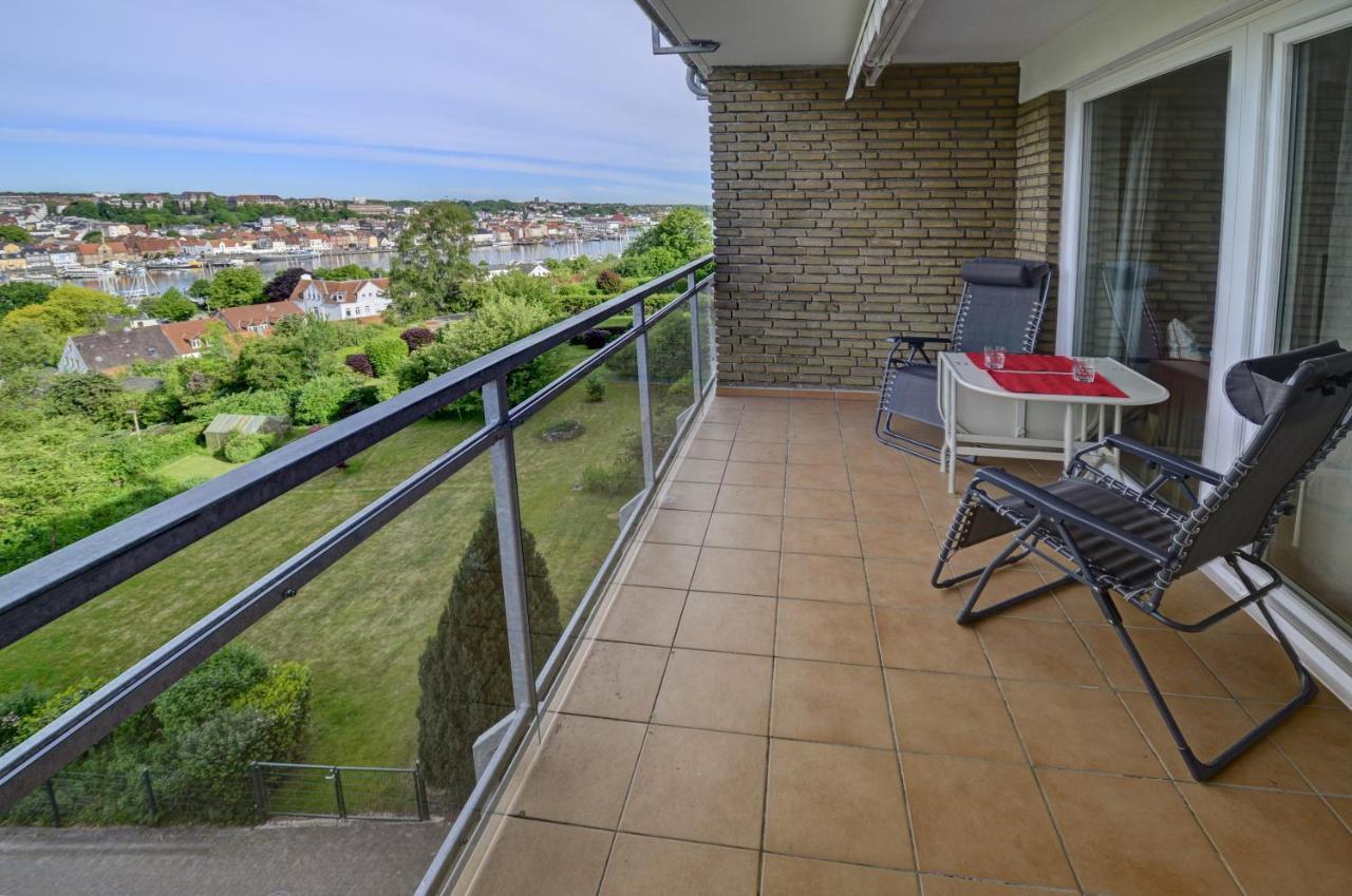 Fewo1846 - Flensview - Komfortables Studioapartment Mit Balkon Und Hafenblick Фленсбург Екстериор снимка